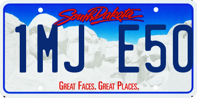 SD license plate 1MJE50