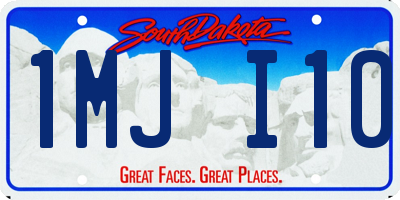 SD license plate 1MJI10