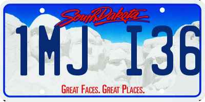 SD license plate 1MJI36
