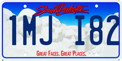 SD license plate 1MJI82