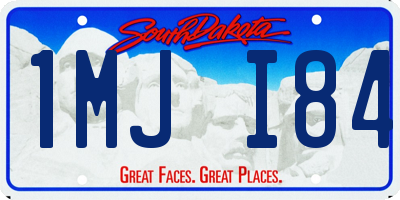 SD license plate 1MJI84
