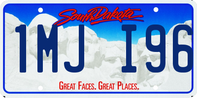 SD license plate 1MJI96