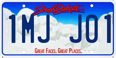 SD license plate 1MJJ01