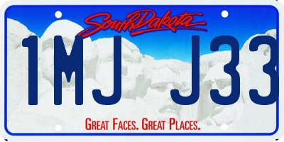 SD license plate 1MJJ33