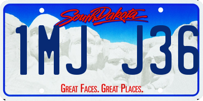 SD license plate 1MJJ36