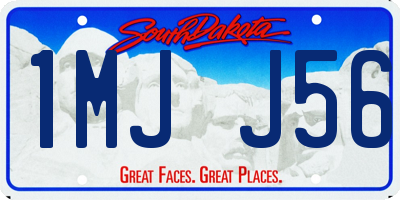 SD license plate 1MJJ56