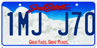 SD license plate 1MJJ70