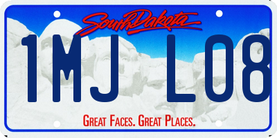 SD license plate 1MJL08
