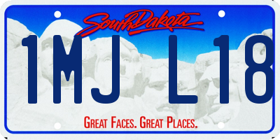 SD license plate 1MJL18