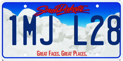 SD license plate 1MJL28