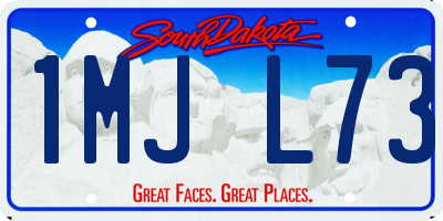SD license plate 1MJL73