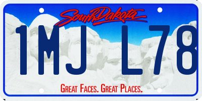 SD license plate 1MJL78