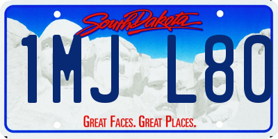 SD license plate 1MJL80