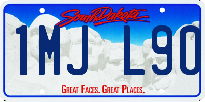 SD license plate 1MJL90