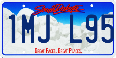 SD license plate 1MJL95