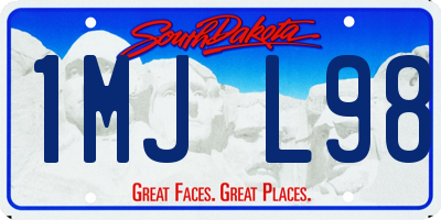 SD license plate 1MJL98