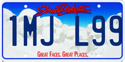 SD license plate 1MJL99