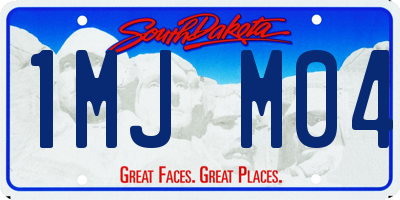 SD license plate 1MJM04