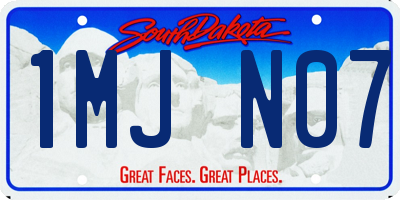 SD license plate 1MJN07