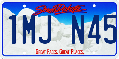 SD license plate 1MJN45