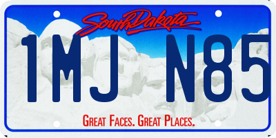 SD license plate 1MJN85