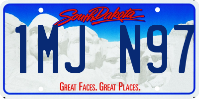 SD license plate 1MJN97