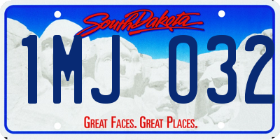 SD license plate 1MJO32