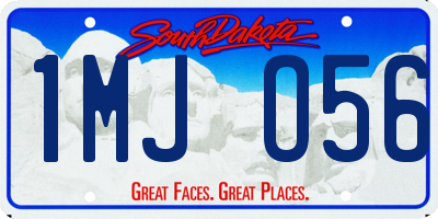 SD license plate 1MJO56
