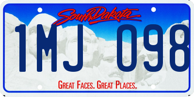 SD license plate 1MJO98