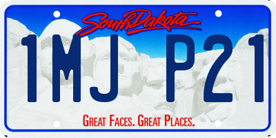 SD license plate 1MJP21