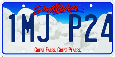 SD license plate 1MJP24