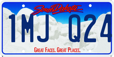SD license plate 1MJQ24