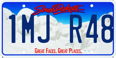SD license plate 1MJR48
