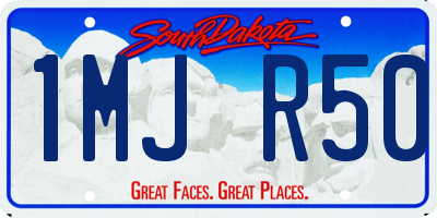 SD license plate 1MJR50