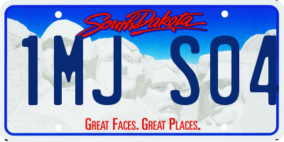 SD license plate 1MJS04