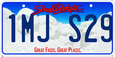 SD license plate 1MJS29