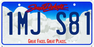 SD license plate 1MJS81