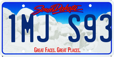 SD license plate 1MJS93