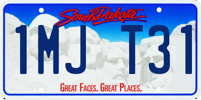 SD license plate 1MJT31