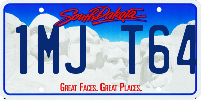 SD license plate 1MJT64