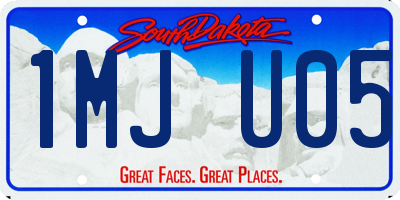 SD license plate 1MJU05