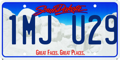 SD license plate 1MJU29