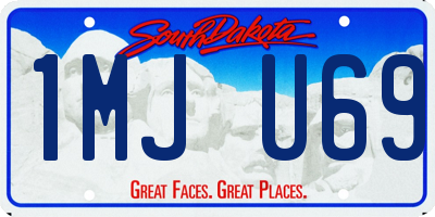 SD license plate 1MJU69