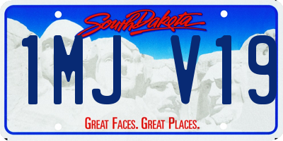 SD license plate 1MJV19