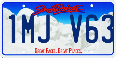 SD license plate 1MJV63