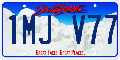SD license plate 1MJV77