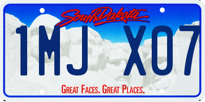 SD license plate 1MJX07