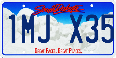 SD license plate 1MJX35