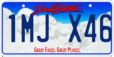 SD license plate 1MJX46