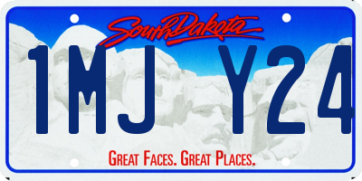 SD license plate 1MJY24